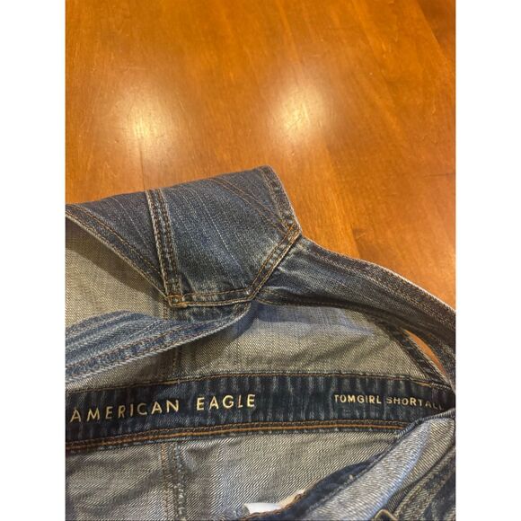 Woman’s American Eagle Tomgirl shortall overalls size XS - Picture 5 of 7
